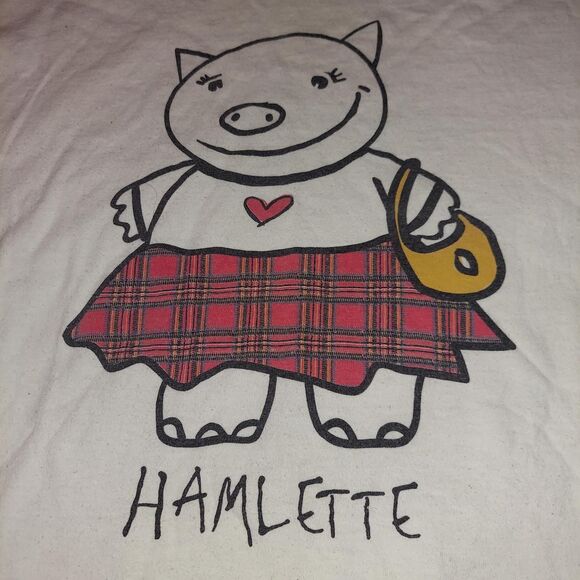 Vintage 90s Womans Hamlette T-shirt - Picture 1 of 3